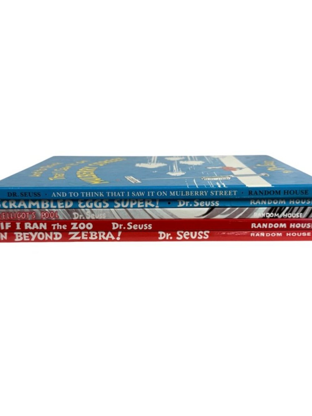 Lot of 5 Banned OOP Dr. Seuss Books HC Zoo Mulberry Zebra Scrambled Pool - Picture 2 of 15